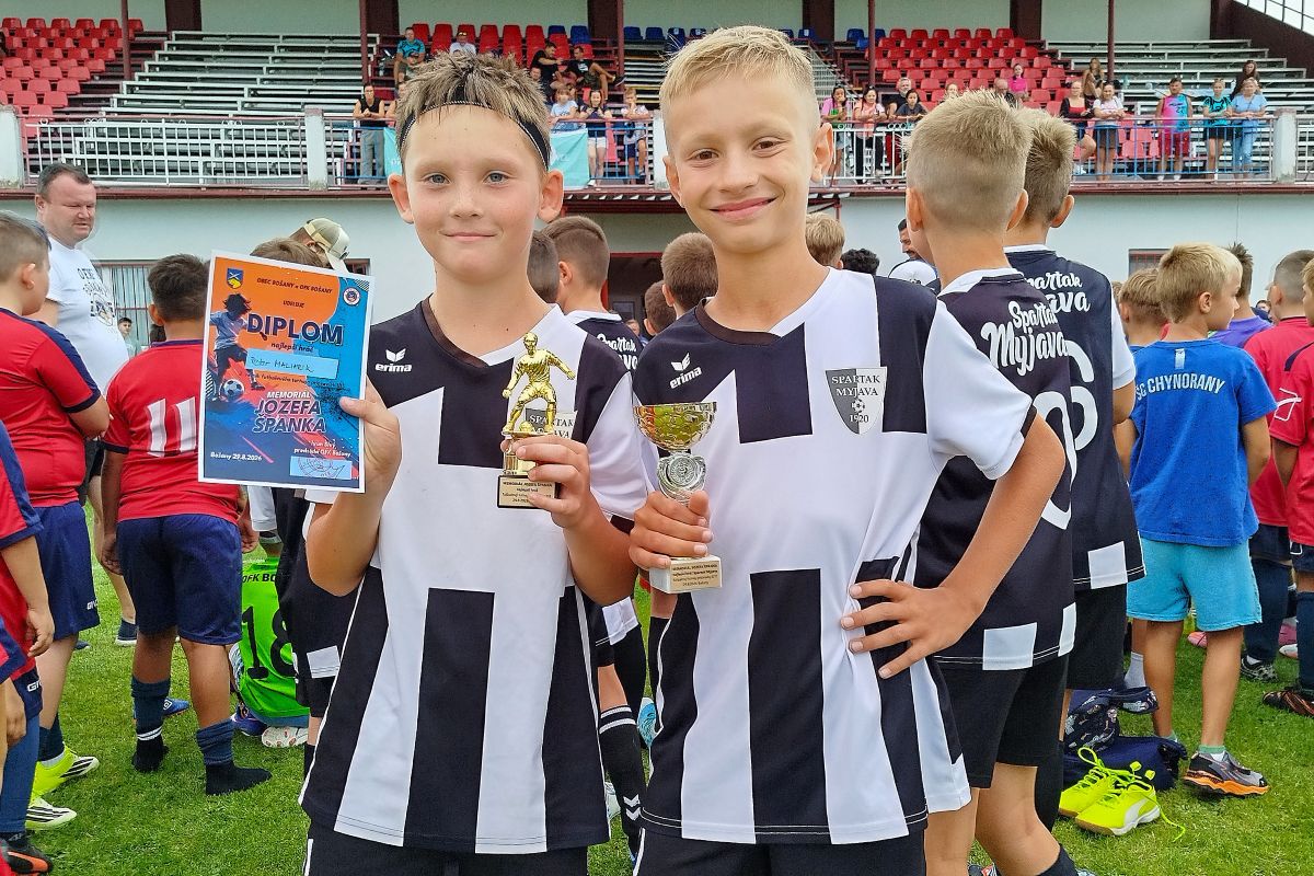 Ocenení hráči Spartaka Myjava - Matias Buzay a Peter Maliarik